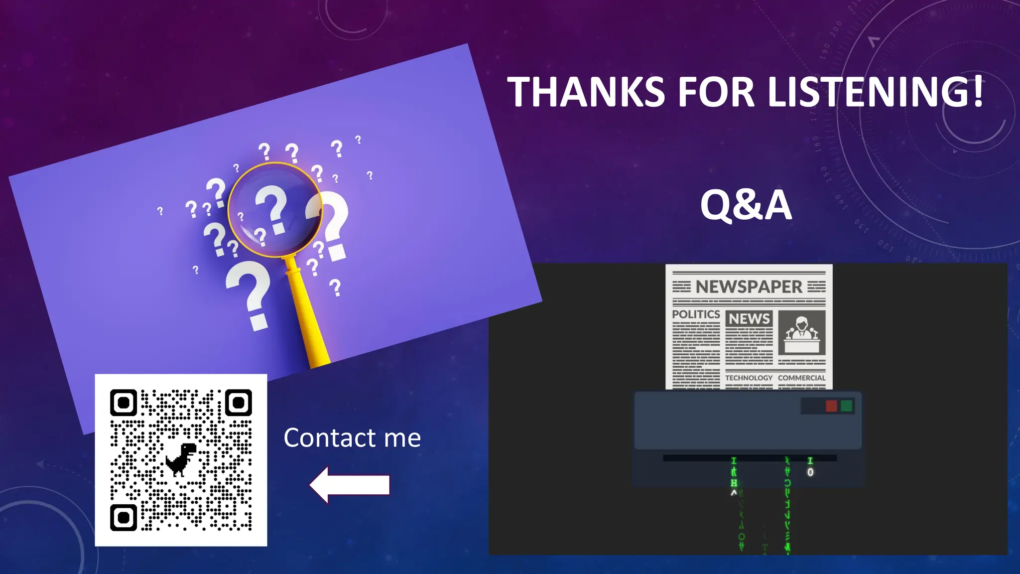 THANKS FOR LISTENING!
Q&A
Contact me
 