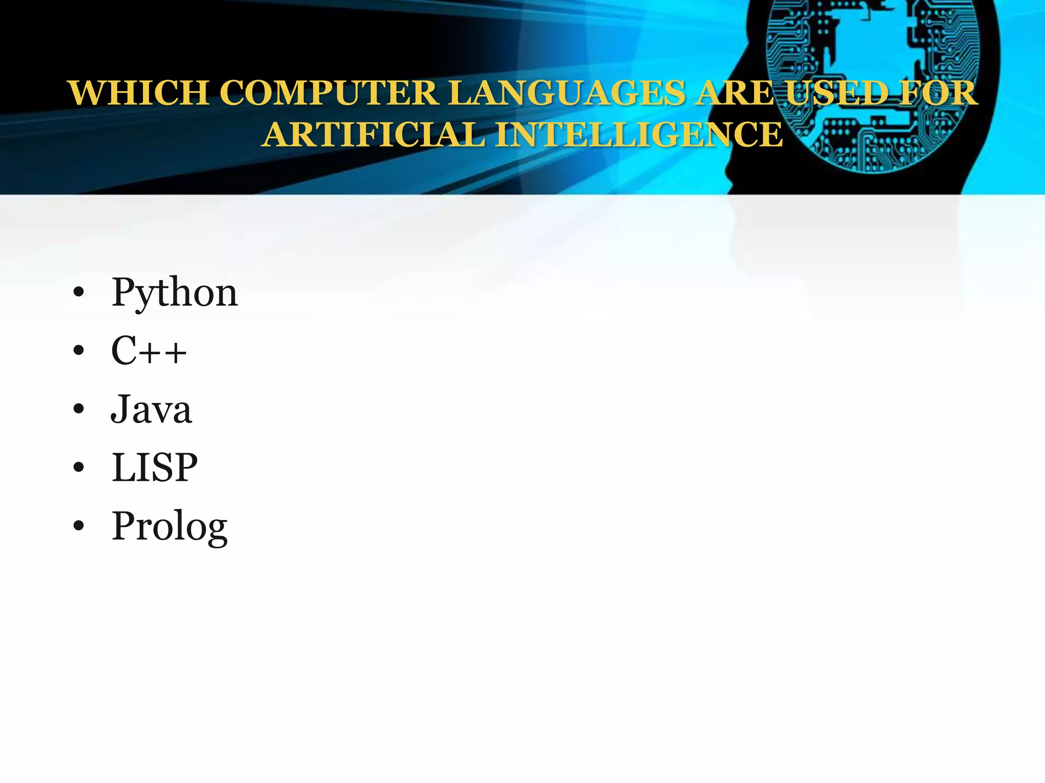 AI programming languages | PPT