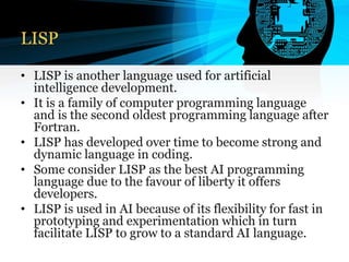 AI programming languages | PPT