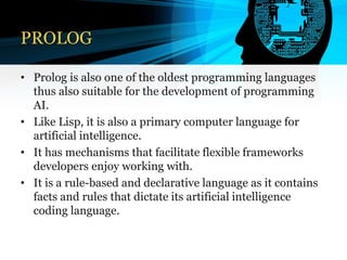 AI programming languages | PPT