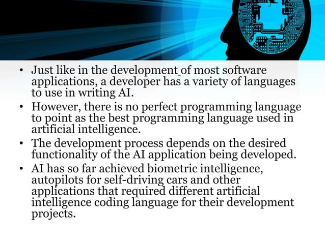 AI programming languages | PPT