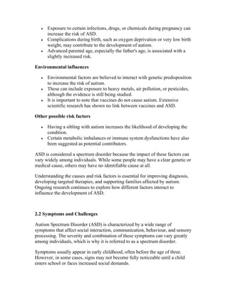 Role of AI in Autism spectrum disorder (ASD) | PDF