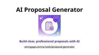 Build clear, professional proposals with AI - AI Proposal Generator | PPTX