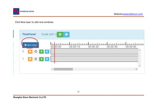Website:www.ledxixun.com
Shanghai Xixun Electronic Co.LTD
26
Click New layer to add new windows
 