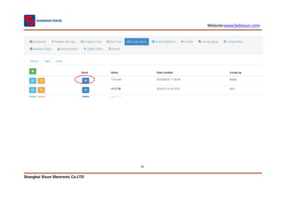 Website:www.ledxixun.com
Shanghai Xixun Electronic Co.LTD
81
 