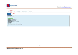 Website:www.ledxixun.com
Shanghai Xixun Electronic Co.LTD
96
 