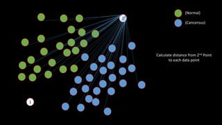 (Normal)
(Cancerous)
12
1
Calculate distance from 2nd Point
to each data point
 