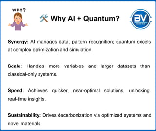 Artificial Intelligence (AI) + Quantum Computing Use Cases | PDF
