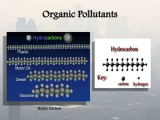 Organic Pollutants
Hydro Carbon
 