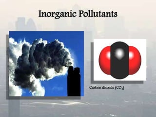 Inorganic Pollutants
Carbon dioxide (CO2)
 