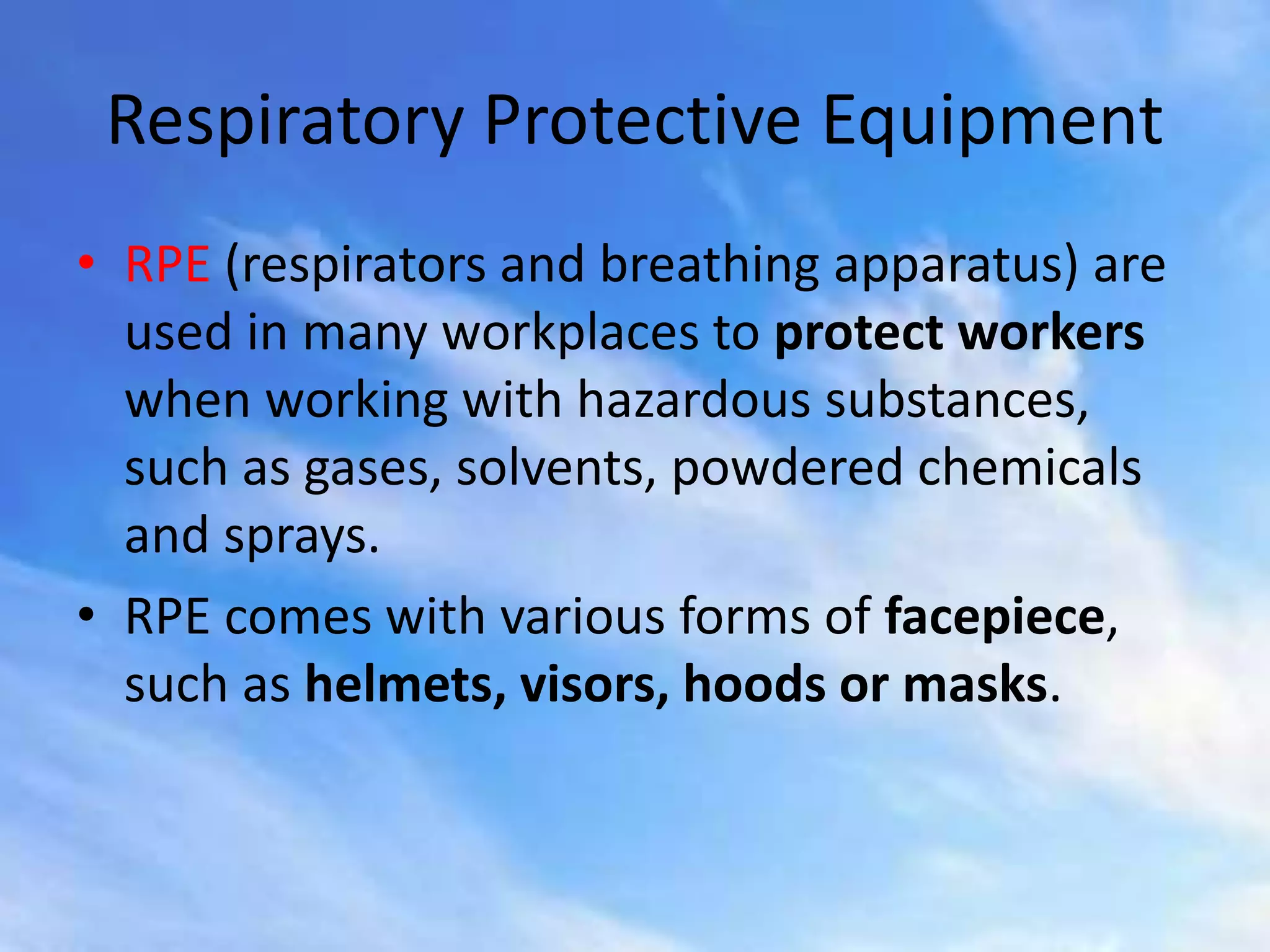 Air and Breathing [OCCUPATIONAL SAFETY AND HEALTH (OSHA)] | PPTX