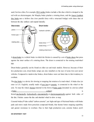 Air brake-system-using-exhaust-gas-final-report | PDF