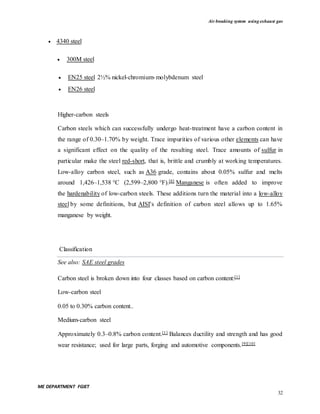 Air brake-system-using-exhaust-gas-final-report | PDF