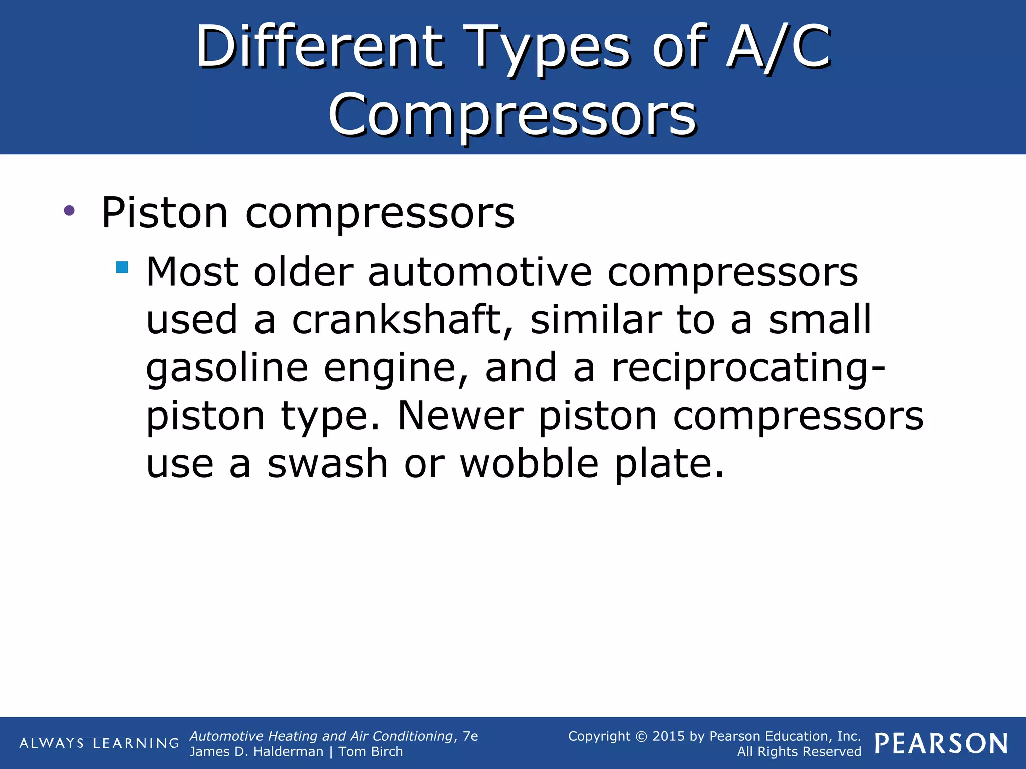 Air conditioning compressors and service | PPT