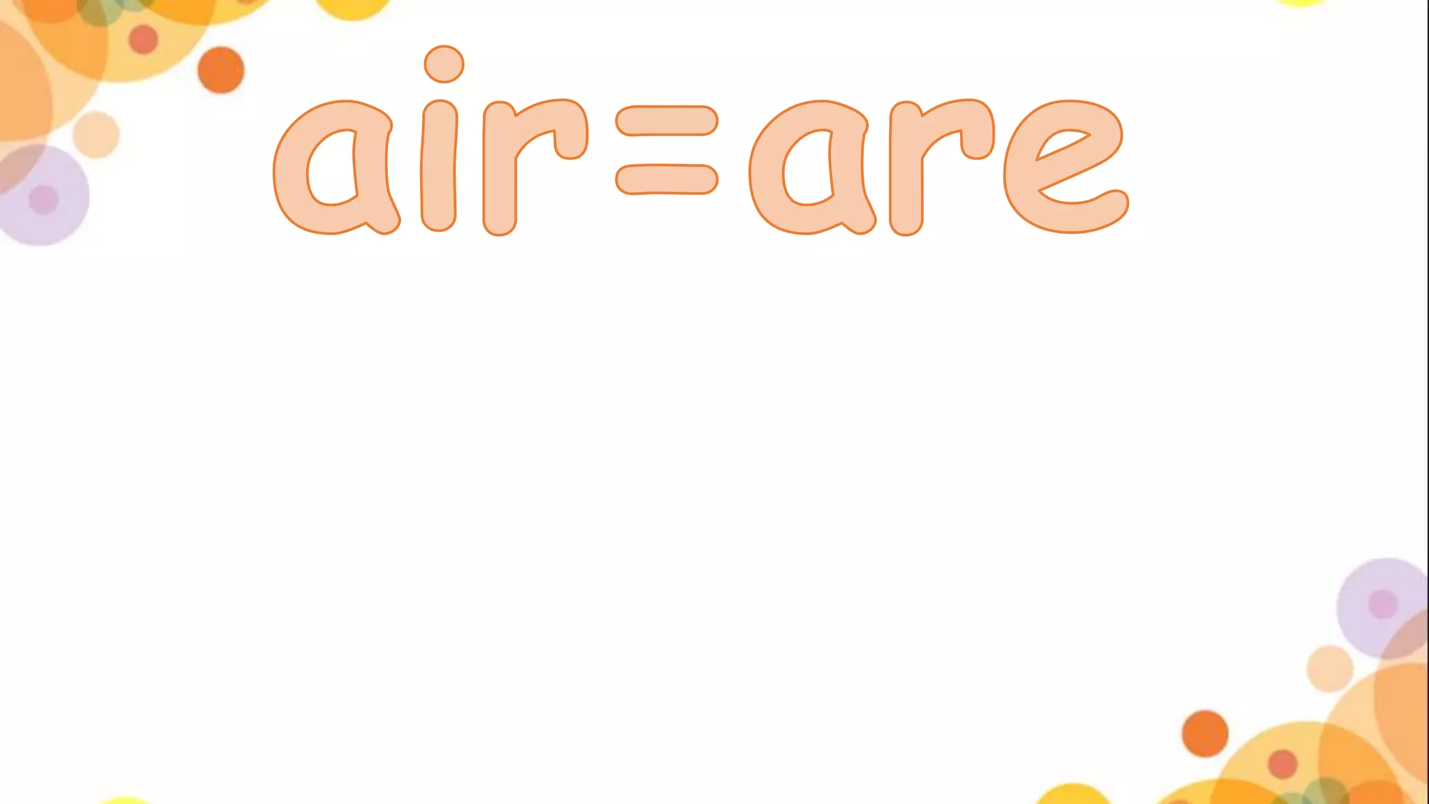 trigraphs Air ear-and-are | PPTX