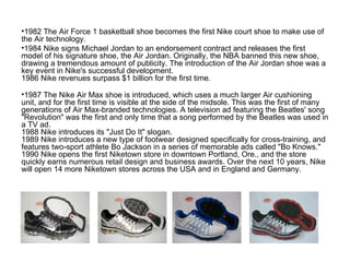 Nike Introduction Air Jordan | PPT