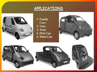 1. Family
Cars
2. Vans
3. Taxis
4. Pick-Ups
5. Mini-Cats
 