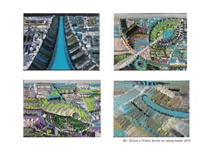 ‘Air', 20.5cm x 15.4cm, Acrylic on canvas board, 2016
 