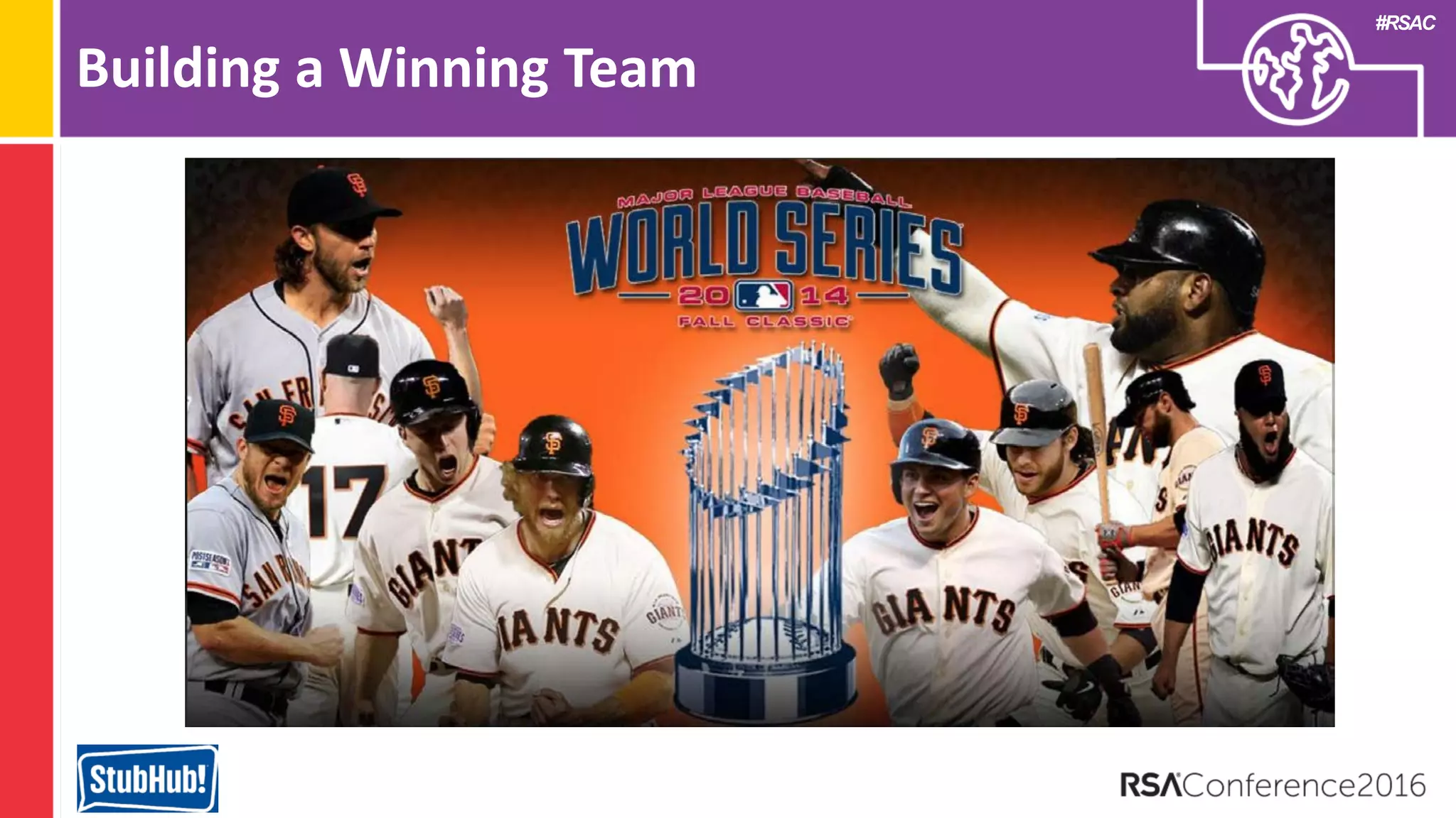 #RSAC
Building a Winning Team
 