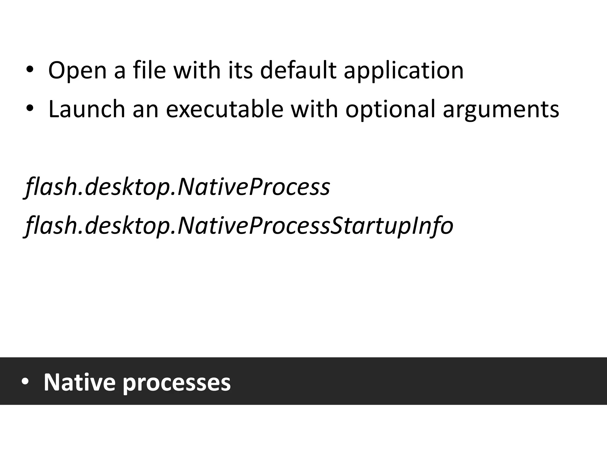 The limitationsSupport for TLS/SSL sockets