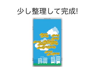 少し整理して完成!
 