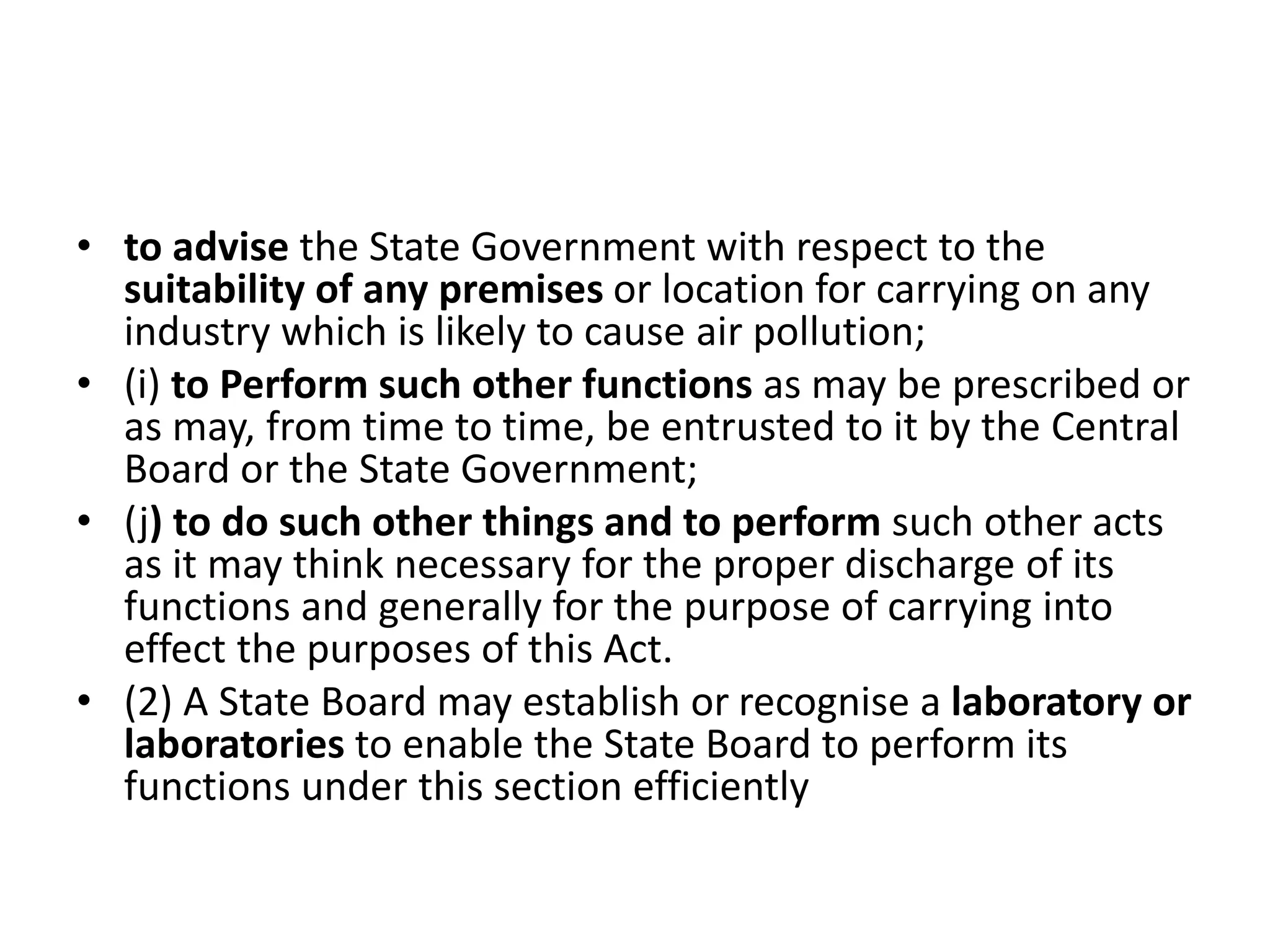 AIR (pollution prevention & control)ACT, 1981 PPT