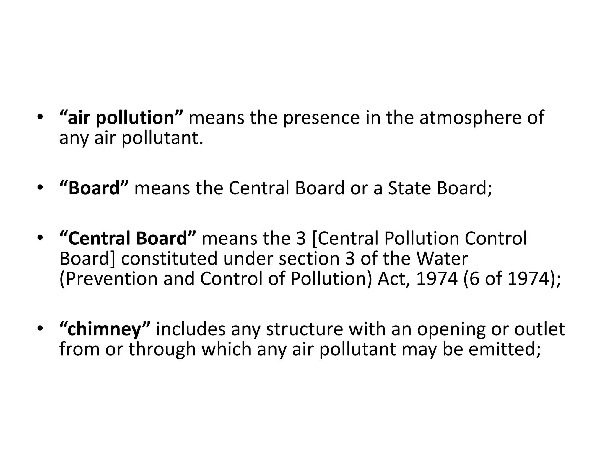 AIR (pollution prevention & control)ACT, 1981 PPT