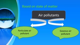 Air pollution and its control through biotechnology | PPTX