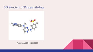 3D Structure of Pazopanib drug
Pubchem CID : 10113978
 