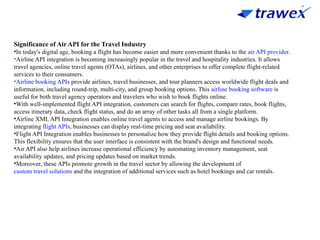 Air Api Airline Data Api Gds Flight Api Integration Pptx