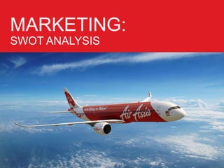 MARKETING:
SWOT ANALYSIS
 