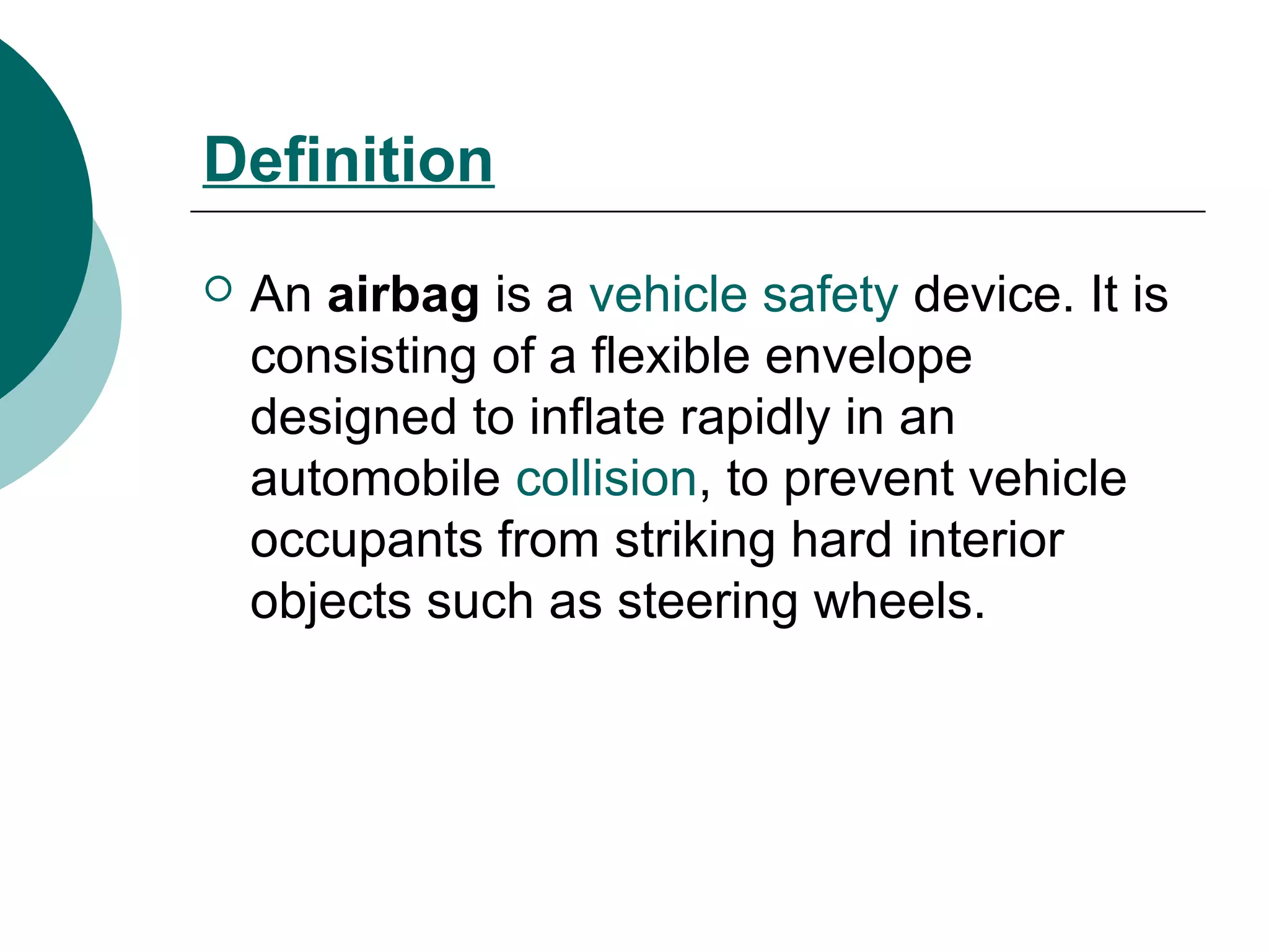 Airbag inflation system | PPS