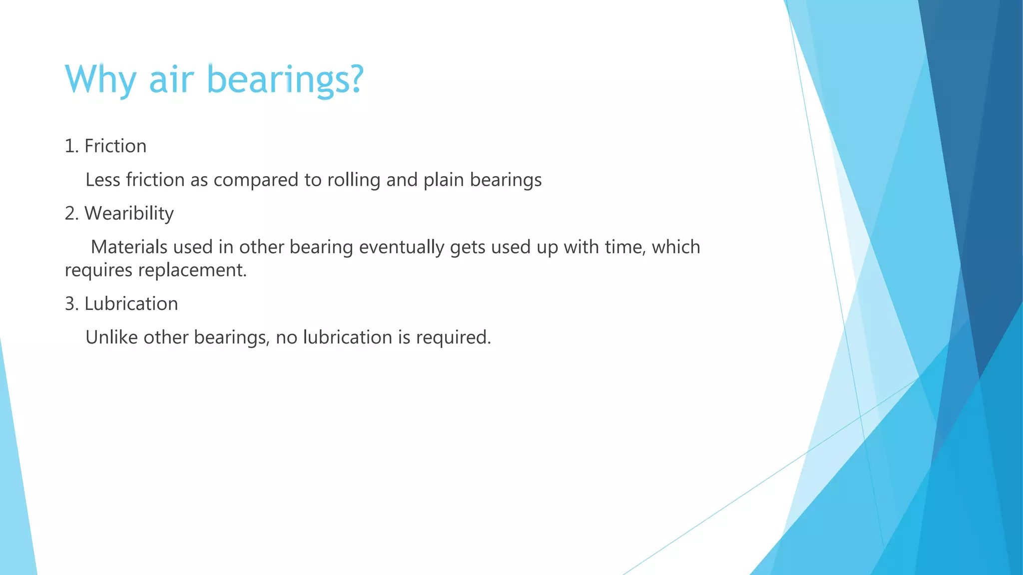 Air bearings PPT