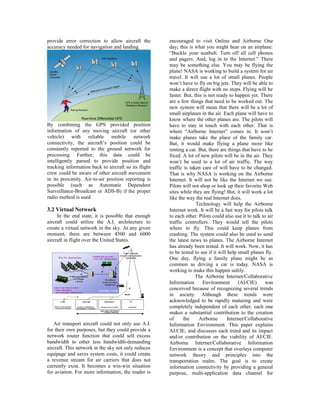 Aircraft Router Application Airborne internet | DOC