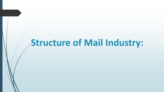 Structure of Mail Industry:
 