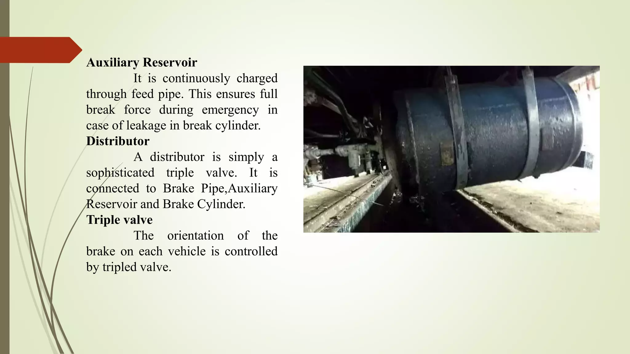 Air brake system in indian railways PPT