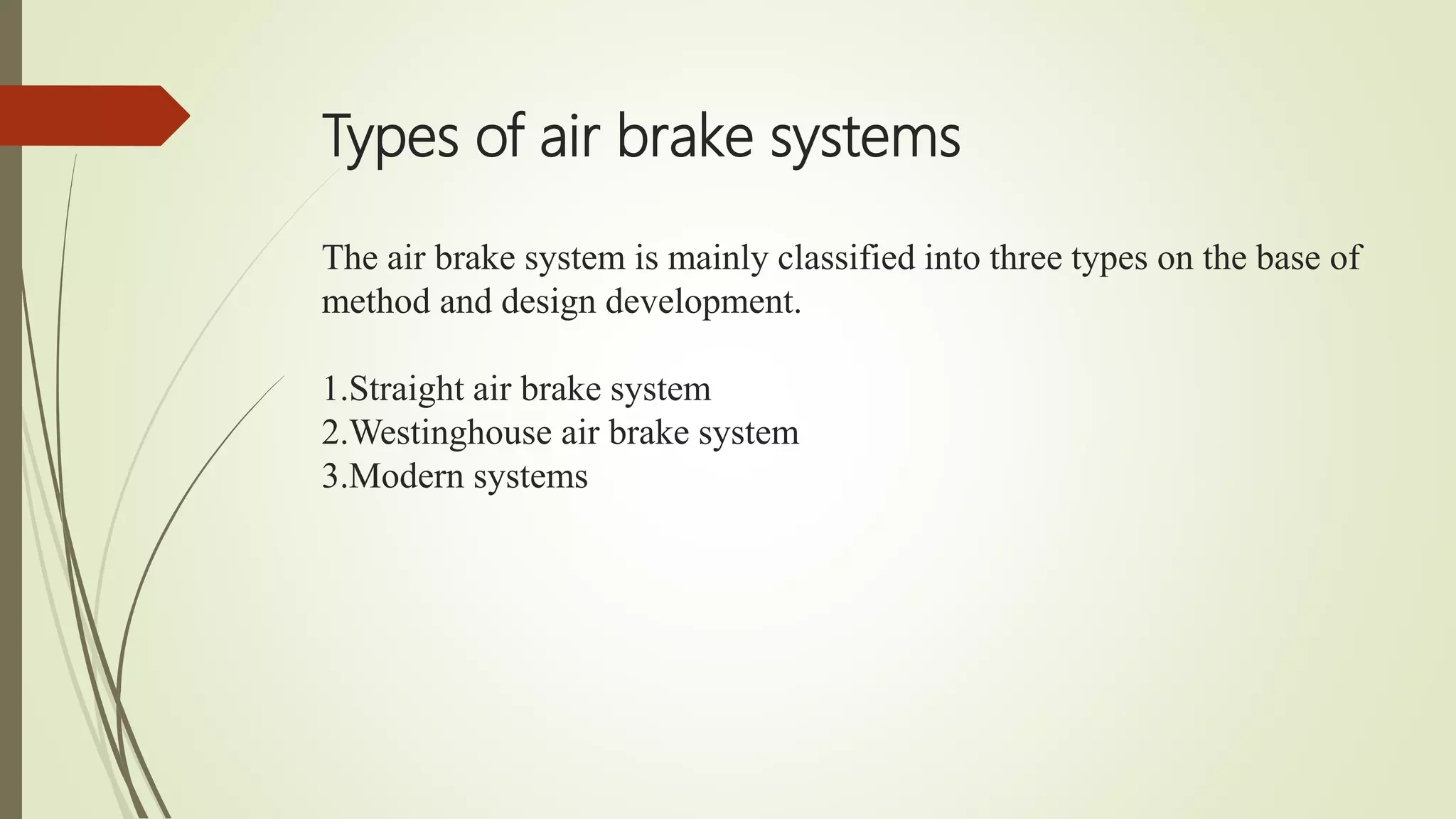 Air brake system in indian railways PPT