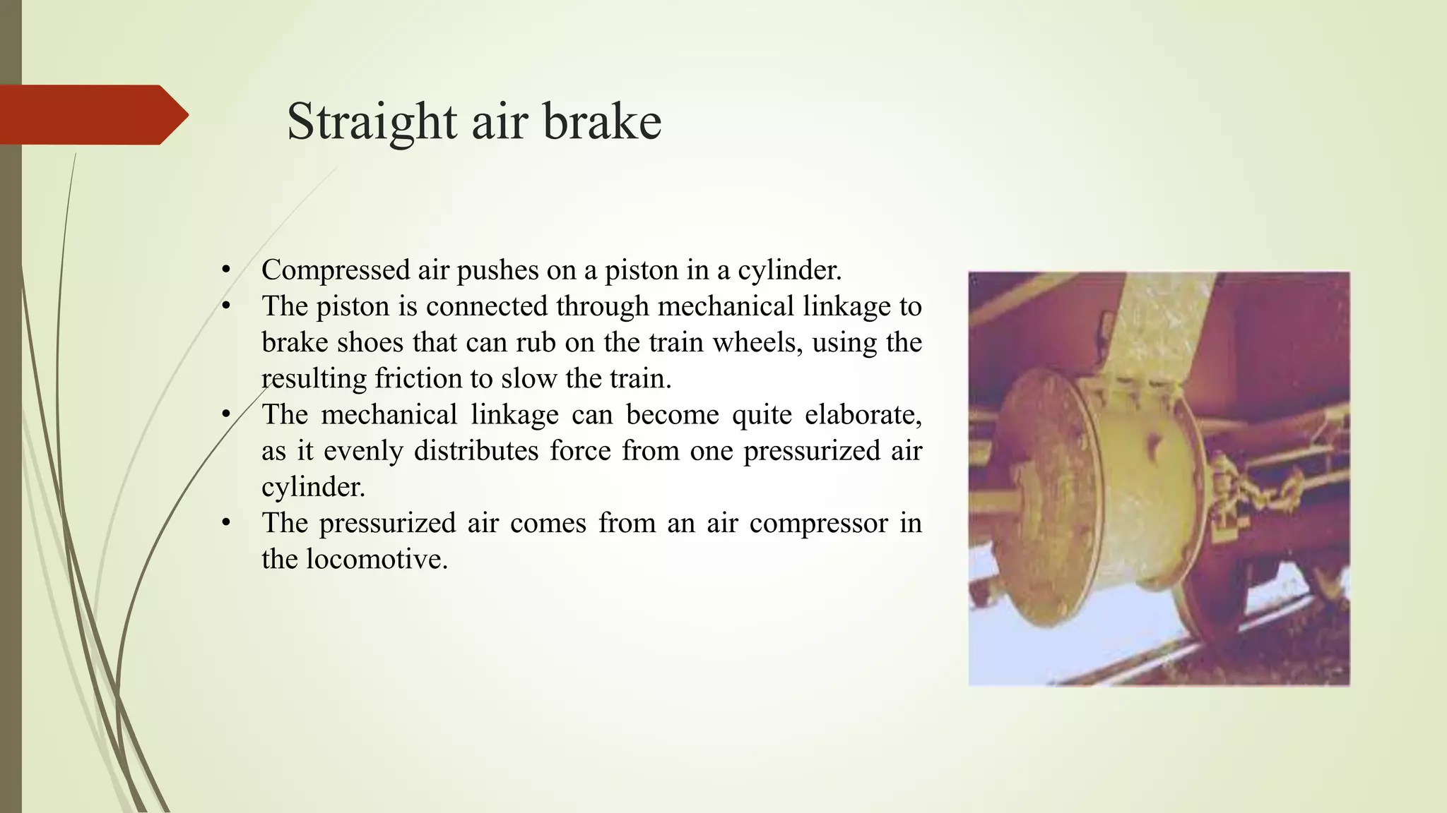 Air brake system in indian railways PPT