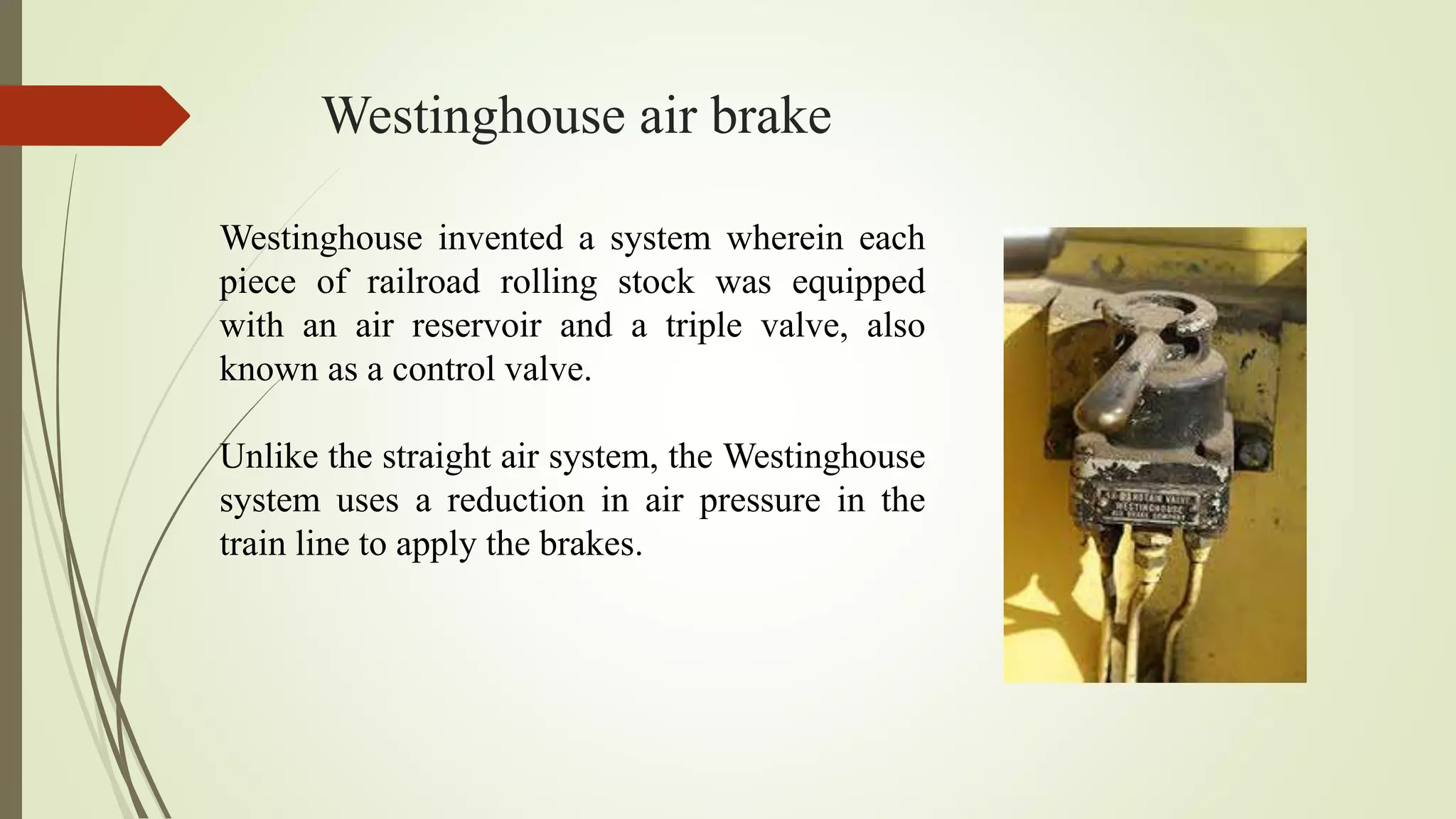 Air brake system in indian railways PPT