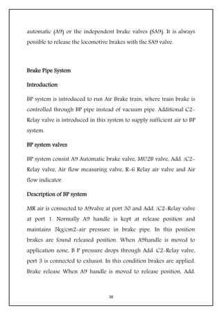 Air brake system of locomotive | PDF