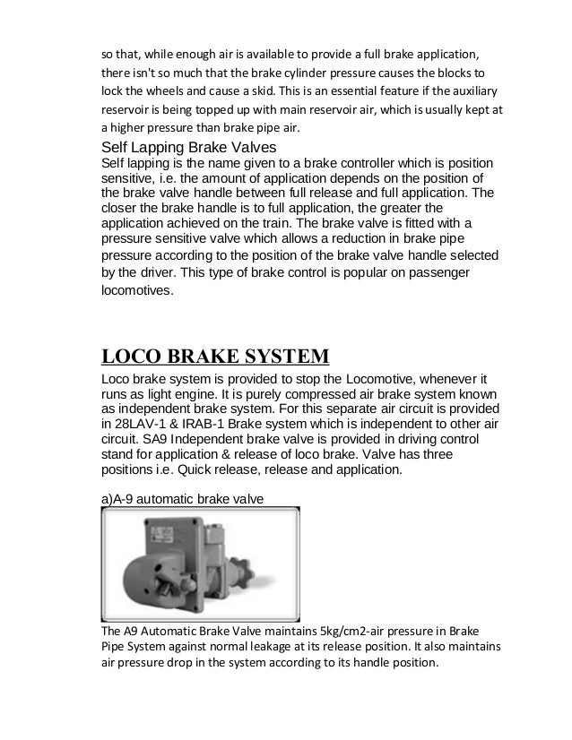 Air brake system of