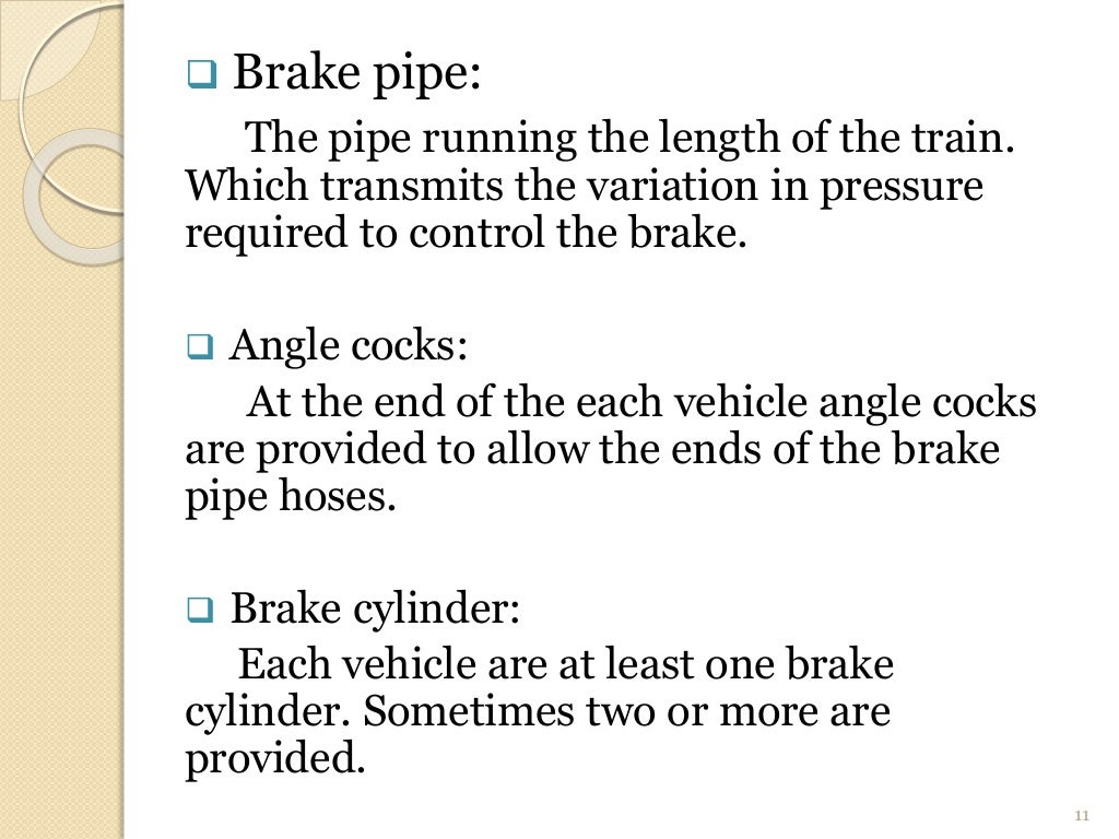 Air breaking system in indian railway