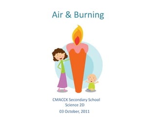 Air & Burning    CMACCK Secondary School                 Science 2D       03 October, 2011  