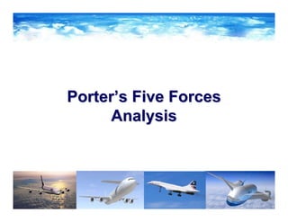 PorterPorter’’s Five Forcess Five Forces
AnalysisAnalysis
 
