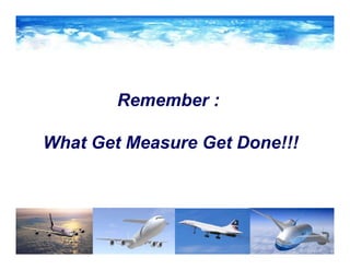 Remember :
What Get Measure Get Done!!!
 