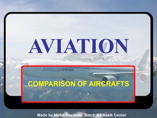 AVIATION COMPARISON OF AIRCRAFTS 