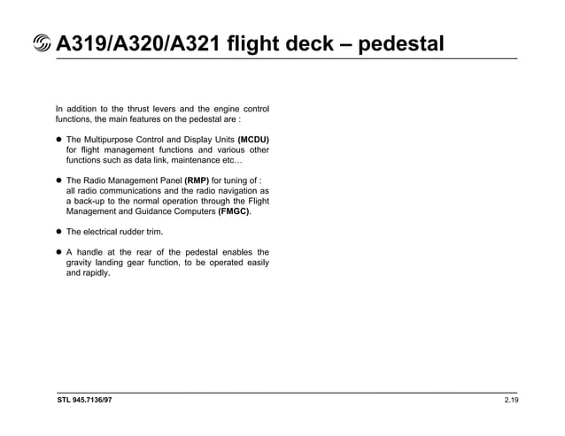 Airbus a319 a320 a321 flight deck and system | PDF | Aviation Industry ...