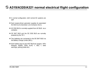 STL 945.7136/97 3.8
A319/A320/A321 electrical – control and display
System display :
ELEC system page
Normal configuration...