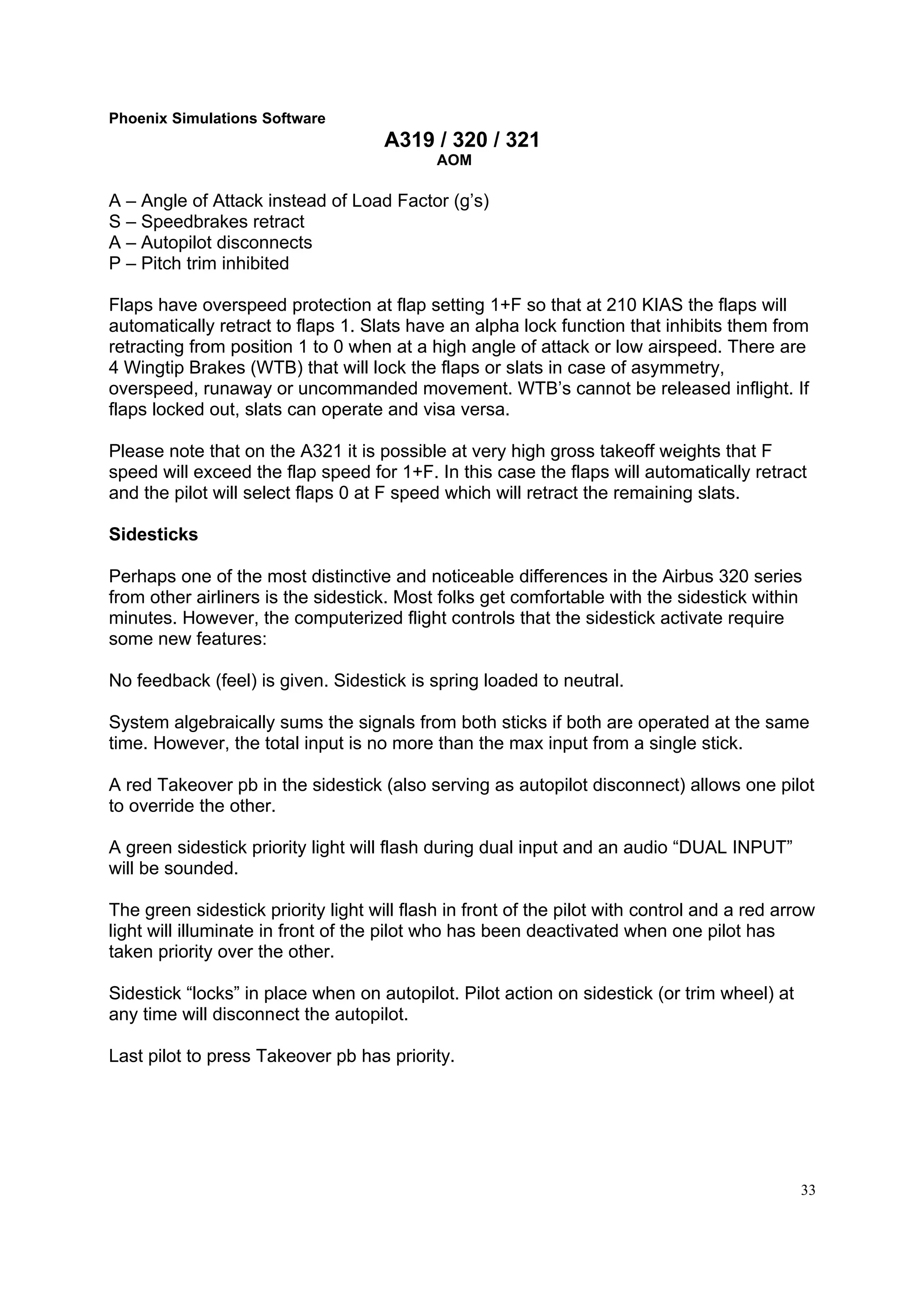 Airbus a320 aircraft operation manual | PDF