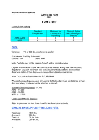 Airbus a320 aircraft operation manual | PDF